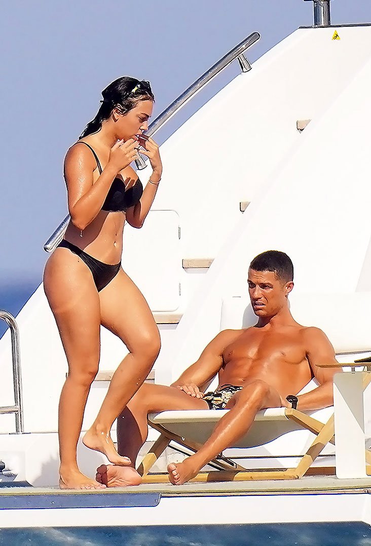 Georgina Rodriguez with Ronaldo