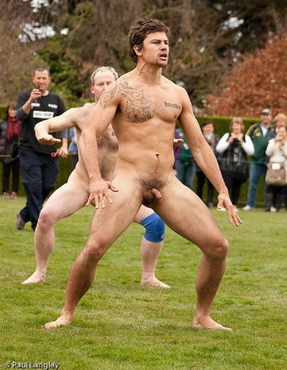 Naked guys playing