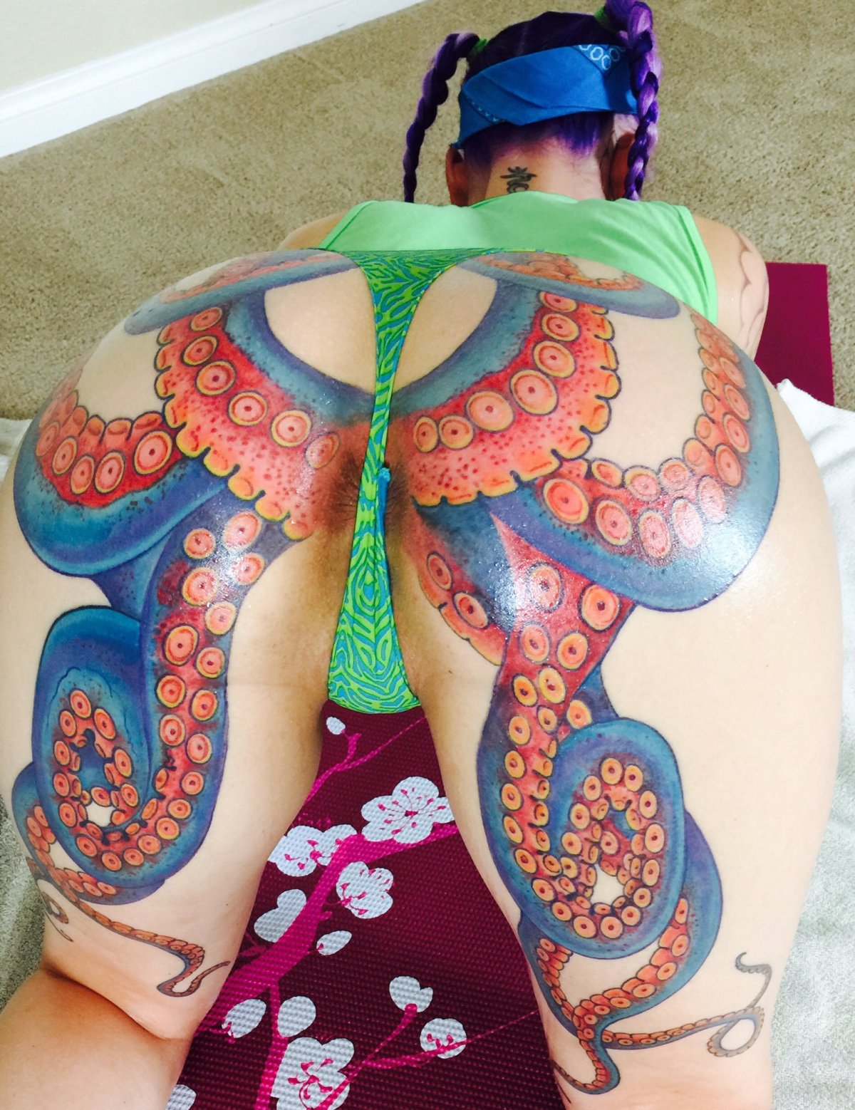 Octopus butthole tattoo